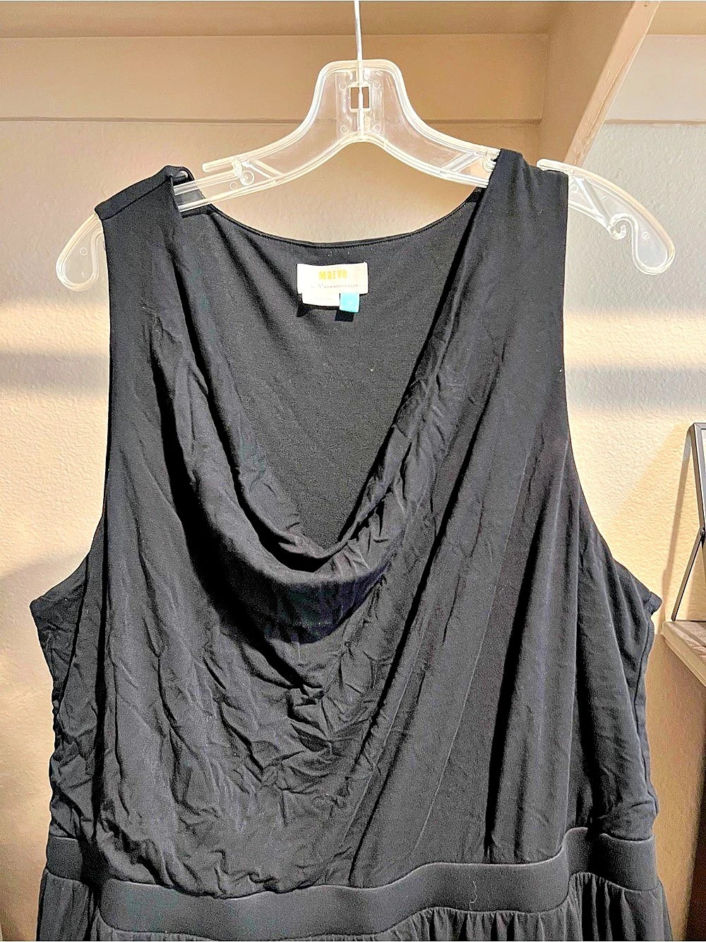 Anthropologie Maeve Black Maxi Dress Size 2X